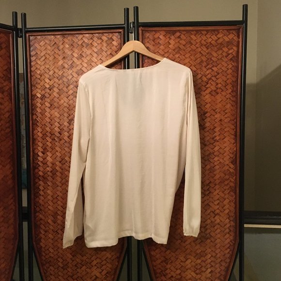 Vero Moda Sandra Lace Cream V-neck Boho Blouse - Picture 3 of 8